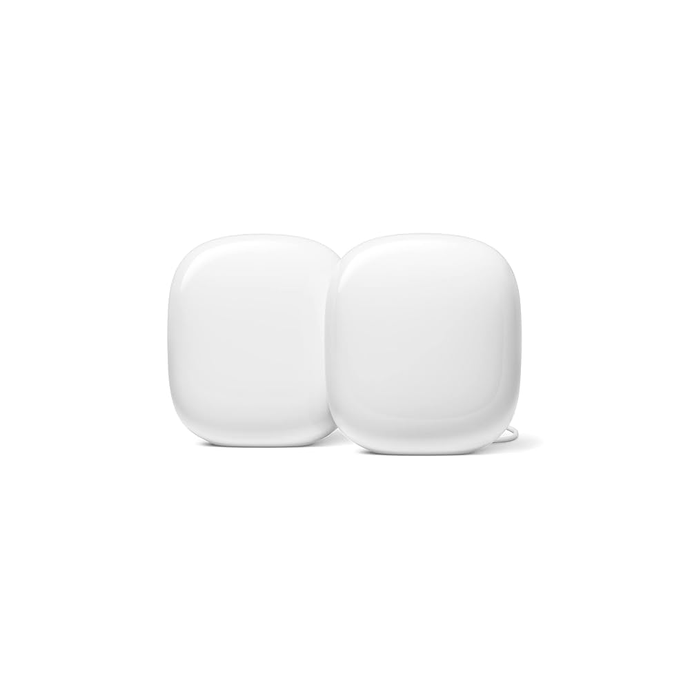 最新Google Nest Wifi Pro 6E Wi-Fi ルーター2台 Google Nest Wifi Pro 6E Routers (2-pack) Tri-band mesh Wi-Fi